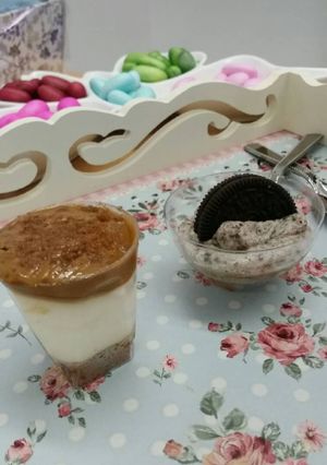 صورة لوصفة كاسات الأوريو واللوتس 🍧