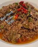 🥘 Hari Mirch Keema 🥘(green chillie mince)