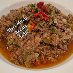 A picture of 🥘 Hari Mirch Keema 🥘(green chillie mince).