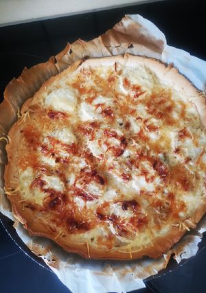 Une photo de Tarte chèvre miel