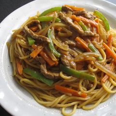 Beef Curry Spaghetti A picture of Beef Curry Spaghetti.