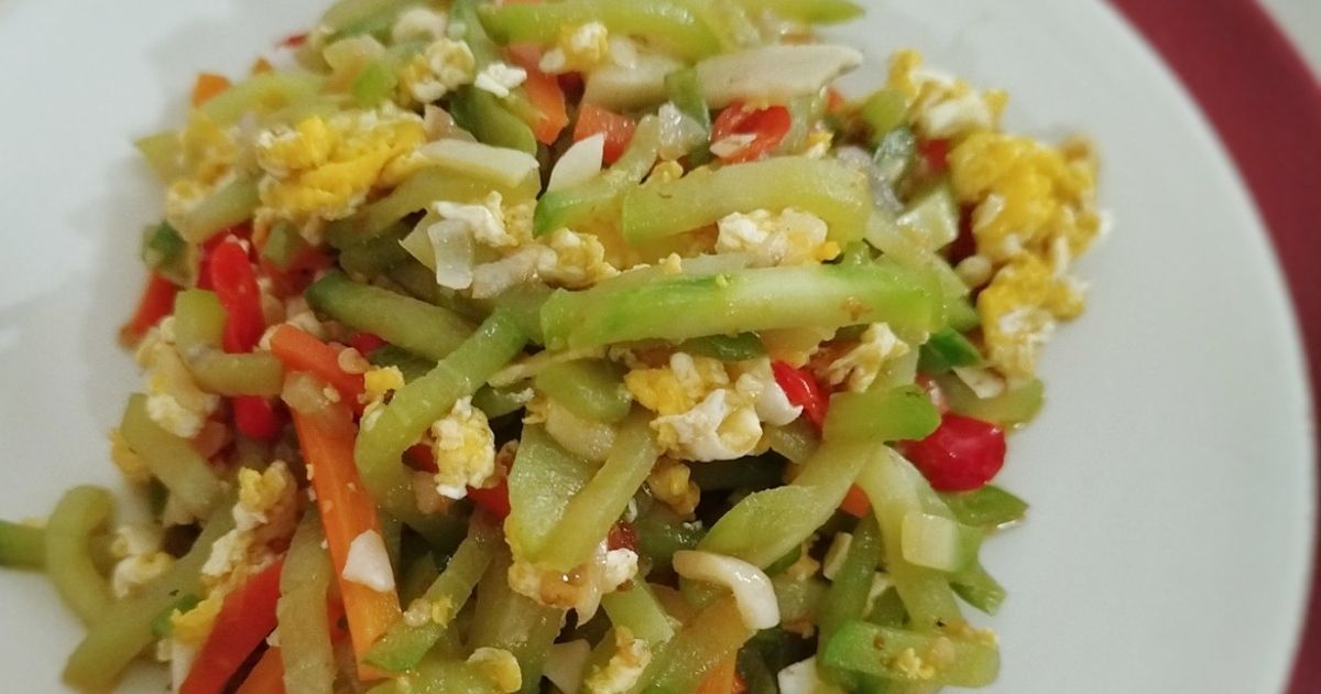 Tumis Labu Telur