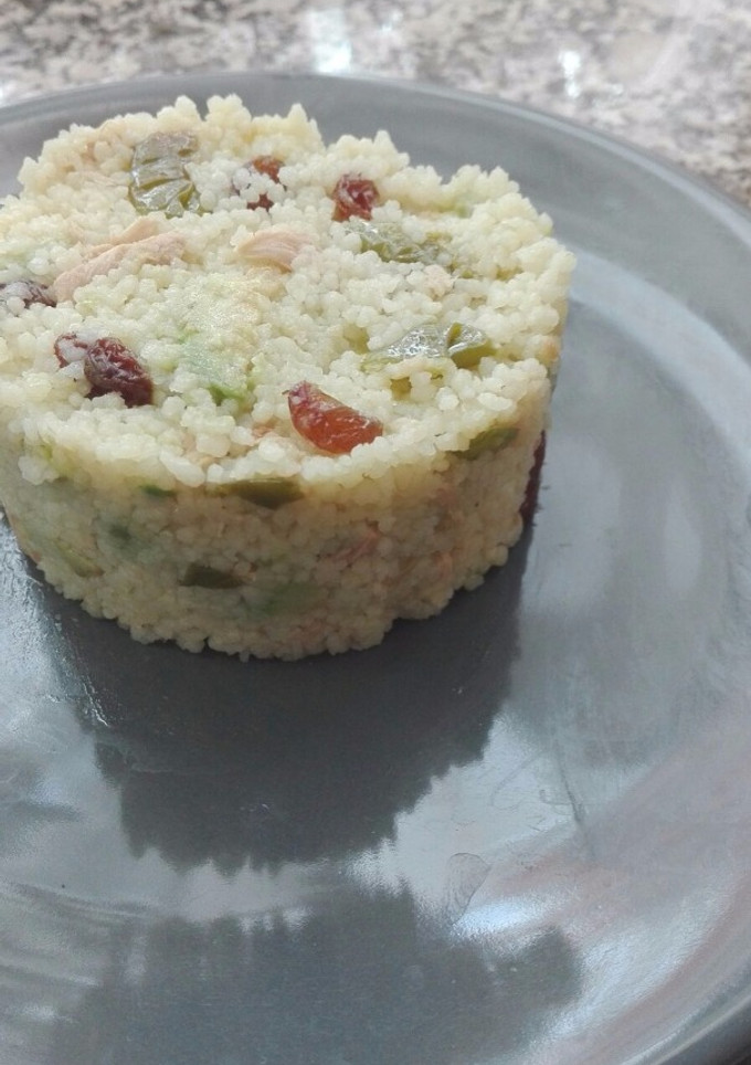 Una foto de Ensalada verde de couscous