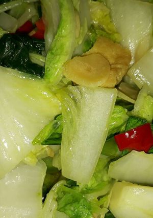 Foto resep Tumis pokcoy sawi putih tahu