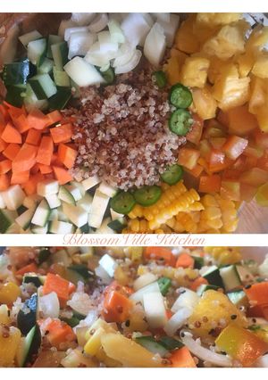 Foto resep Quinoa Zuchini Salad no mayonaise