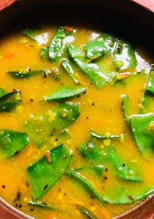 A picture of Broad beans easy sambar.