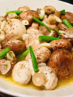 簡易雙色奶油蘑菇 的食譜成品照片
