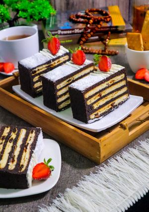Foto resep Bolu ketan layer sultana cookies