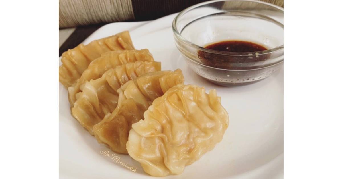 Resep Gyoza Ayam Udang And Raayu Sauce Oleh Pupi Prameswari Cookpad