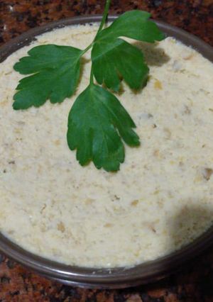 Una foto de Hummus de garbanzos