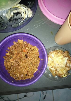 Foto resep Nasi Goreng Tahu Tempe + Telor Ceplok