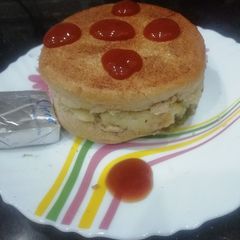 A picture of Potato Tikki Cheese Burger.