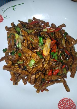 Foto resep Oseng tempe kecap simple