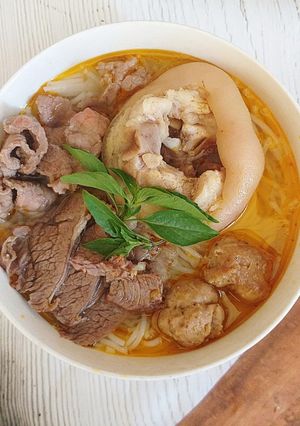 Hình của món Bún bò Huế.