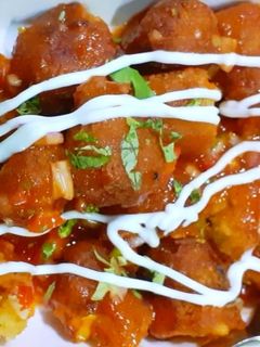 वेजिटेबल नगेट्स विथ चाइनीज़ तड़का (Vegetable nuggets with chinese tadka recipe in Hindi) रेसिपी मुख्य फोटो