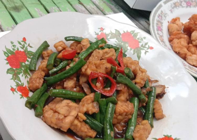 Tumis Tempe Kacang Panjang Tumis Tempe Kacang Panjang