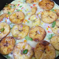 A picture of Plantain fritata.