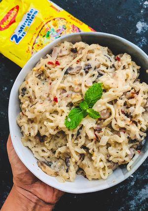A picture of Maggi Pasta.