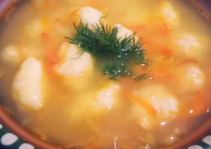 Суп с галушками — пошаговый рецепт приготовления с фото