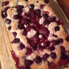 A picture of Blackberry Cobbler.