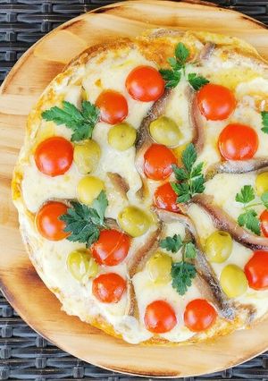 Una foto de Pizza sin horno