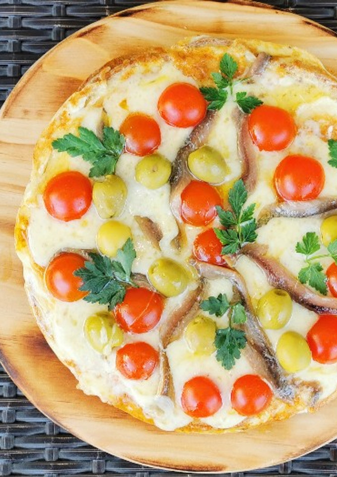 Una foto de Pizza sin horno