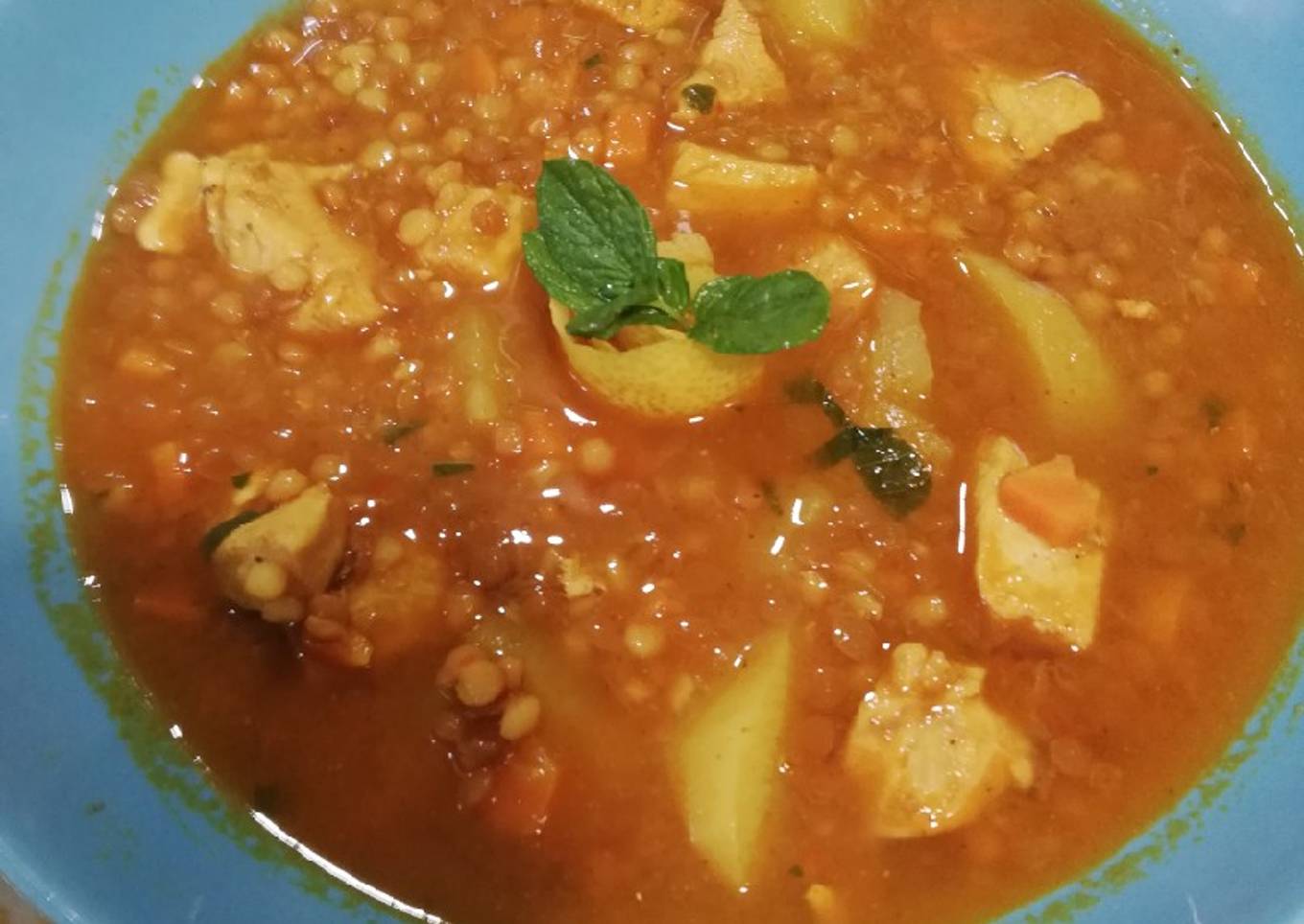 Lentejas al curry de Dabiz Muñoz a mi manera