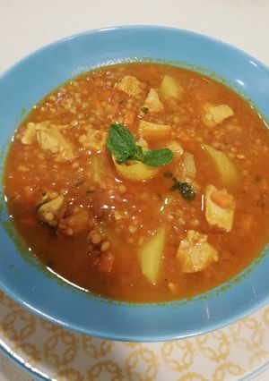 Una foto de Lentejas al curry de Dabiz Muñoz a mi manera