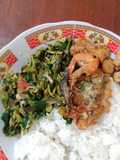 Tumis Daun dan Bunga Pepaya