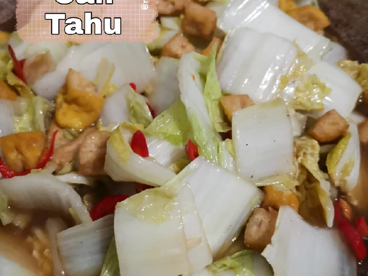 Langkah Mudah untuk Membikin Resep Tumis Sawi Putih Tahu yang Lezat Anti Ribet, Uenak Banget