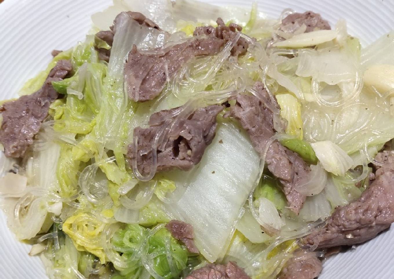 Glass noodles with beef