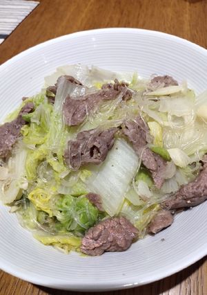 A picture of Glass Noodle with Beef.