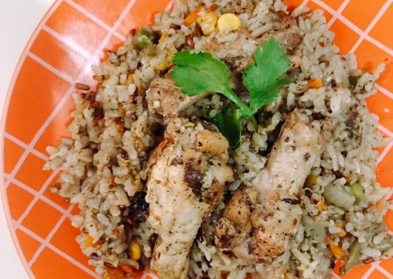 Nasi ayam ketumbar