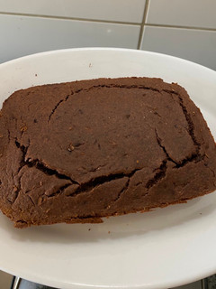 Una foto de Brownie de avena y plátano sin azúcar