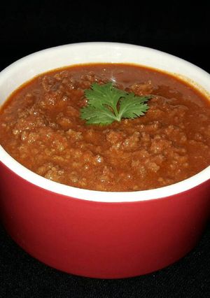 A picture of Minced beef stew.