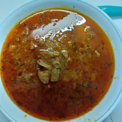 A picture of Mutton potato curry.