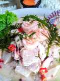 Cebiche mixto con pisco
