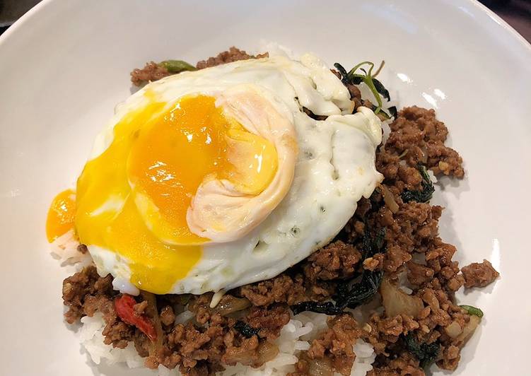 Resep PAD KA PRAO / beef basil 🌿, Enak