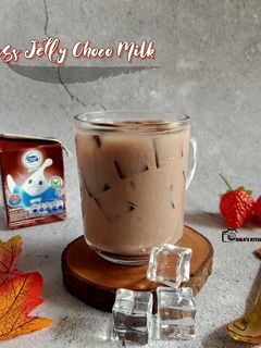 Foto resep Grass Jelly Choco Milk