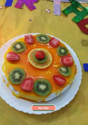 A picture of 🍊🍊orange glazed cake🍊🍊.