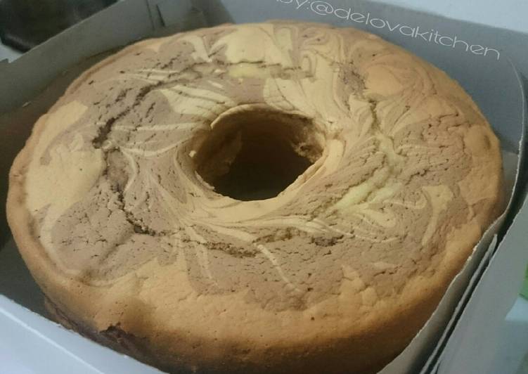 Langkah Mudah untuk Menyiapkan Marble cake jadul pak sahak yang Sempurna