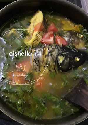 Foto resep Ikan mas kuah kuning kemangi
