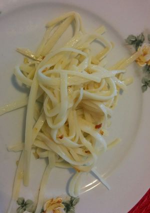 Foto de Macarrão de pupunha ao alho e óleo