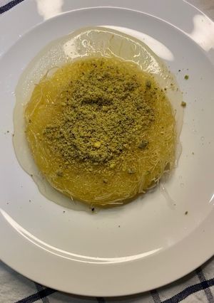 صورة لوصفة كنافه بجبنه حلوم