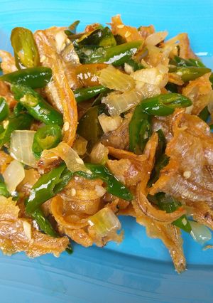 Foto resep Ikan Asin Cabe Ijo