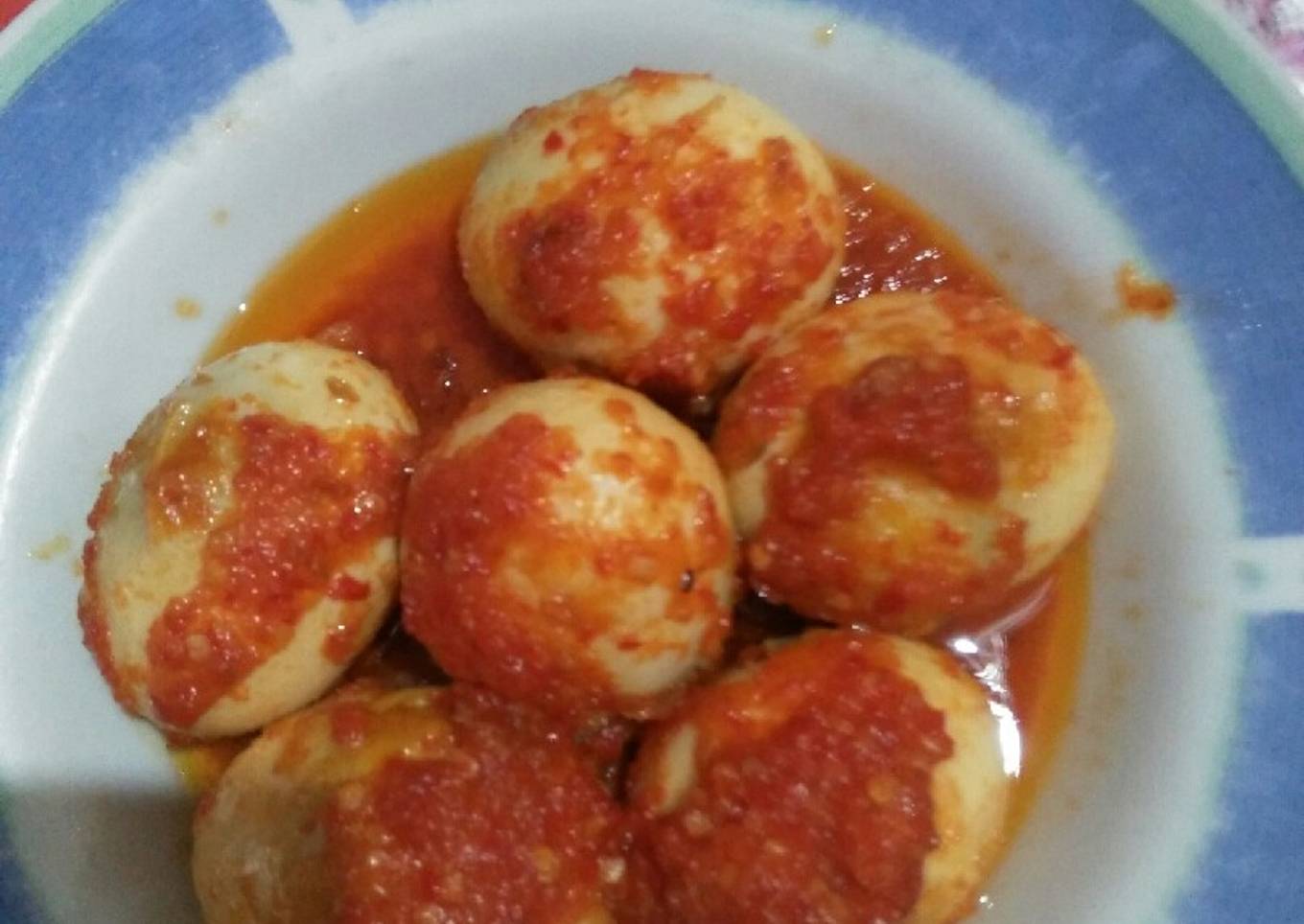 Telor ayam balado#bikinramadanberkesan