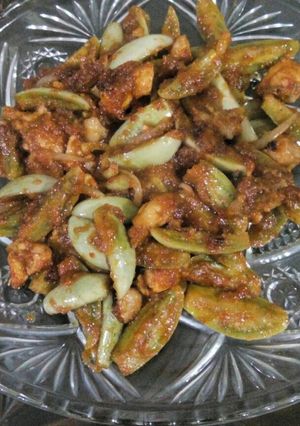 Foto resep Terong hijau bulat pedas dada ayam