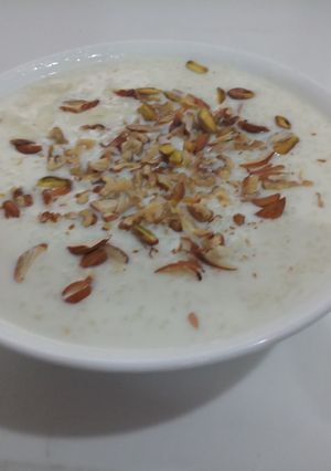 A picture of Rice kheer.