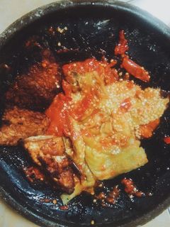 Foto resep Terong bakar sambel + tahu tempe bacem