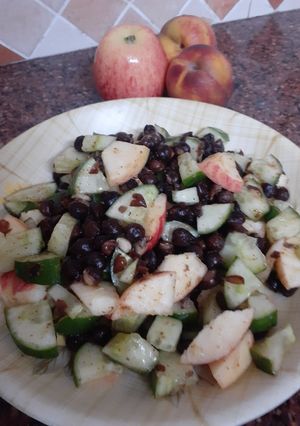 A picture of Apple Chana Chaat.